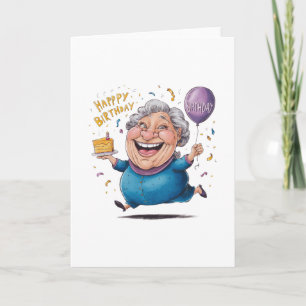 Tarjeta Celebración del cumpleaños de la abuela