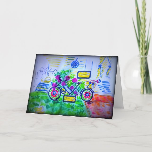 Tarjeta Celebración del día de Bastille (Anverso)