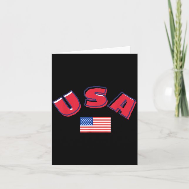 Tarjeta Celebración del Día de la Independencia de EE. UU. (Anverso)