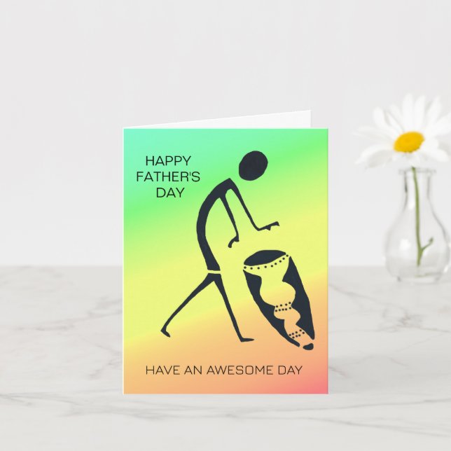 Tarjeta Celebración del Día Especial Día del Padre (Planta pequeña)