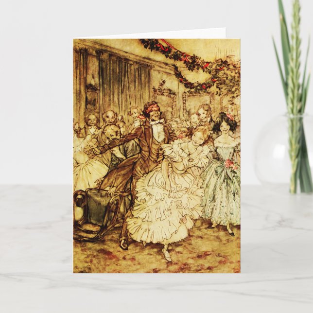 Tarjeta Celebración del Fiesta de los Navidades Buff de Ma (Anverso)