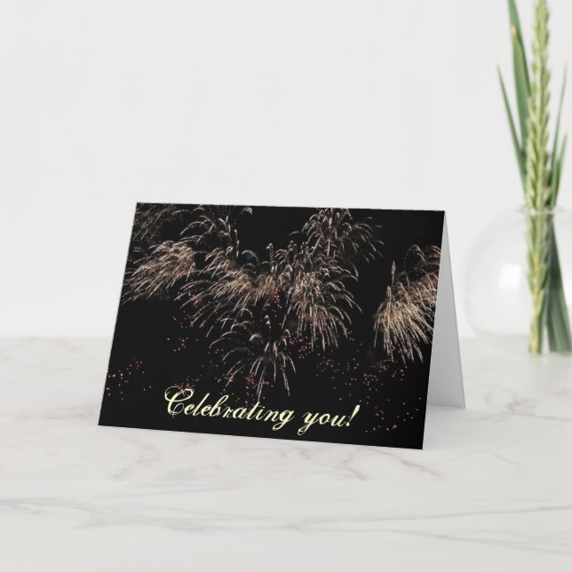 Tarjeta Celebración del fuego artificial (Anverso)