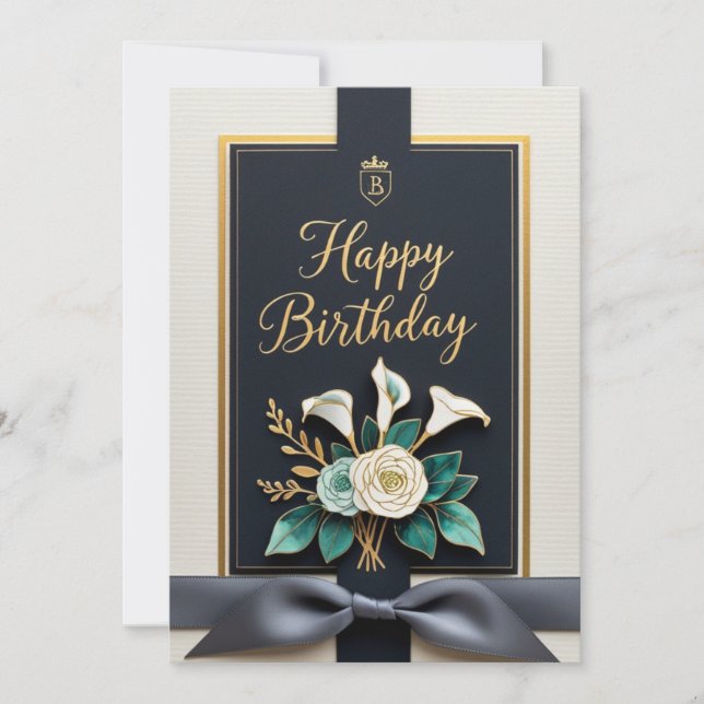 Tarjeta Celebración Elegante (Anverso)