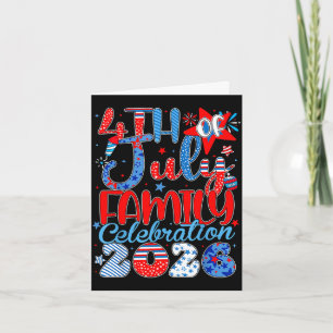 Tarjeta celebración familiar del 4 de julio 2026 hombres p