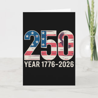 Tarjeta Celebración Patriótica 250 Año 1776-2026