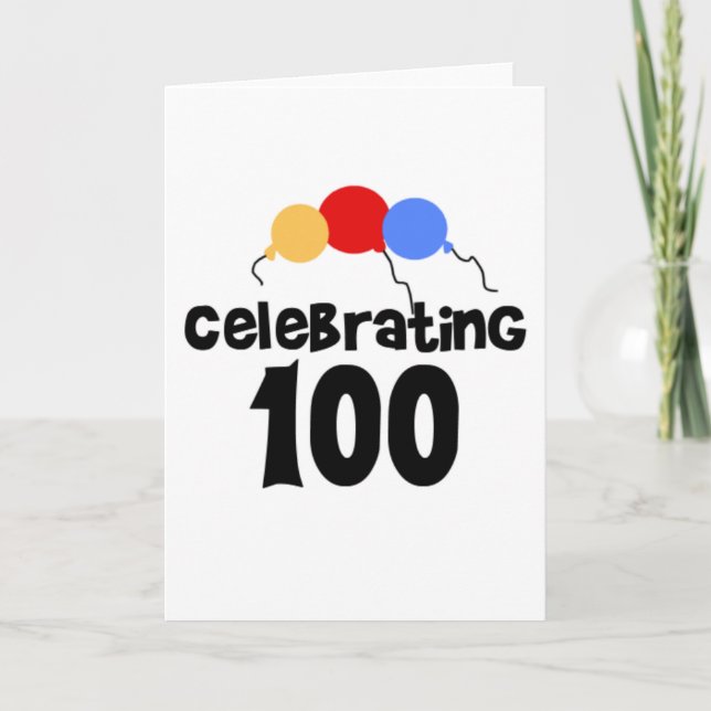 Tarjeta Celebrando 100 (Anverso)