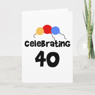Tarjeta Celebrando 40