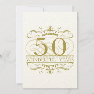 Tarjeta Celebrando 50º Aniversario