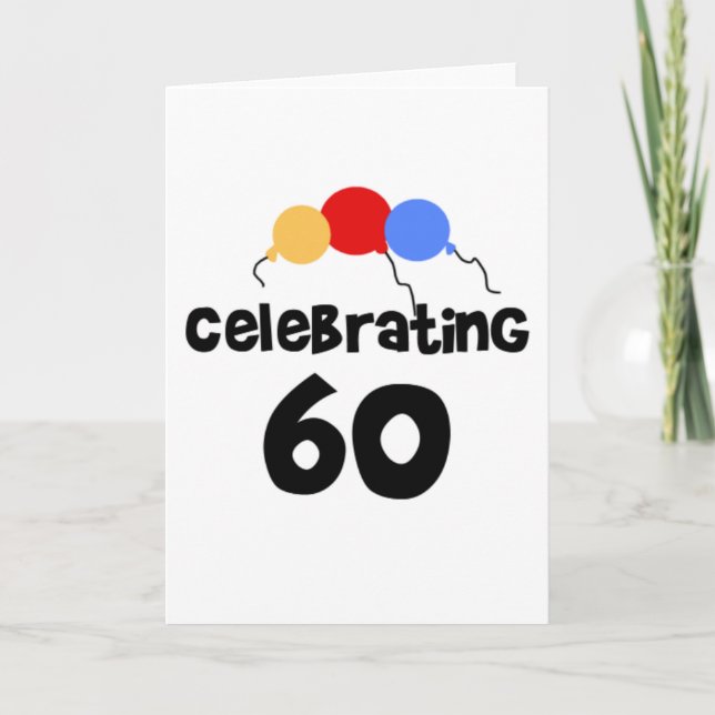 Tarjeta Celebrando 60 (Anverso)
