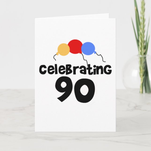 Tarjeta Celebrando 90 (Anverso)