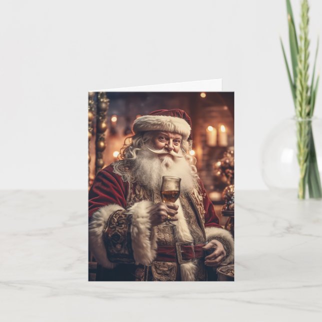 Tarjeta Celebrando a los Santa Navidades (Anverso)