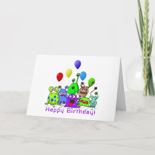 Tarjeta Celebrando el cumpleaños de los extranjeros (Anverso)