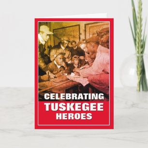 Tarjeta Celebrando el Día de los AVIADORES DE TUSKEGEE