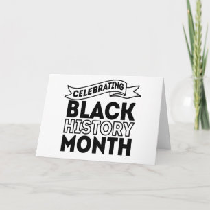 Tarjeta Celebrando el mes de la historia negra