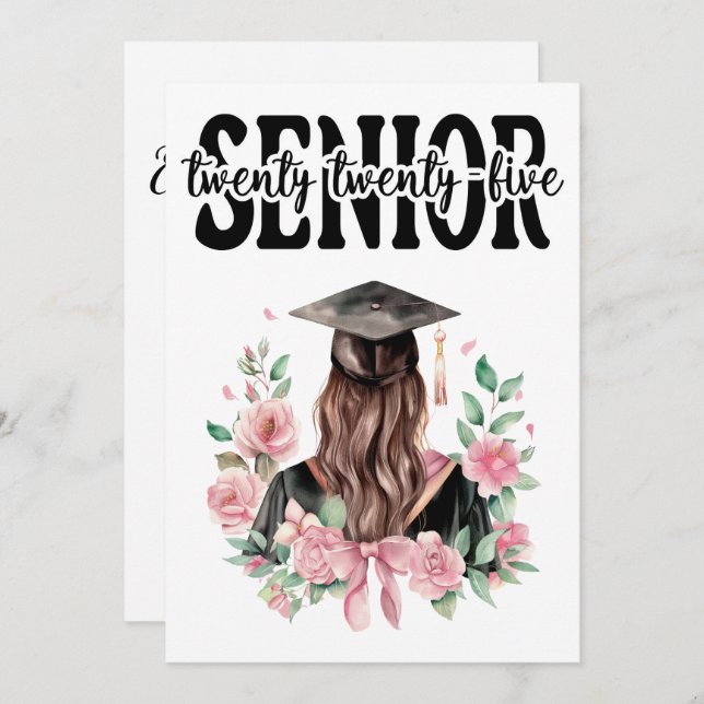 Tarjeta Celebrando la clase de 2025 (Anverso / Reverso)