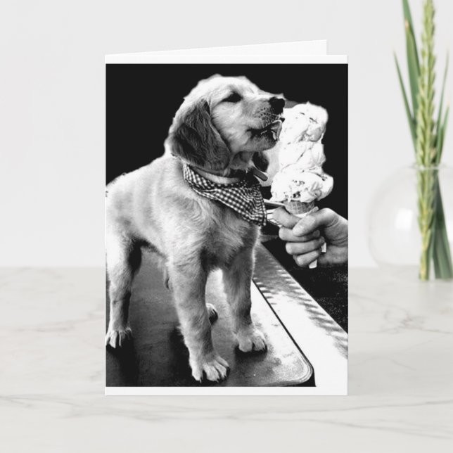 TARJETA ¡CELEBRANDO "SU 40" CON ALGO DE HELADO! (Anverso)