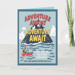 Tarjeta Celebrando tu cumpleaños de gran aventura