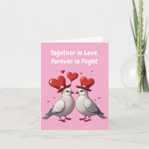 Tarjeta Celebrando un año de amor y devoción