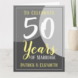 Tarjeta Celebrar 50 años de matrimonio