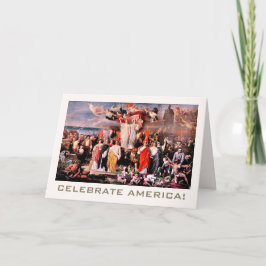 Tarjeta Celebrar América, 4 de julio Bella Artes