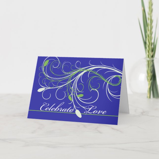 Tarjeta Celebrar el amor, felicitaciones por deseos Bodas (Anverso)