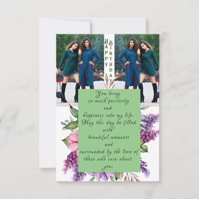 Tarjeta Celebrar el cumpleaños de un amigo (Anverso)