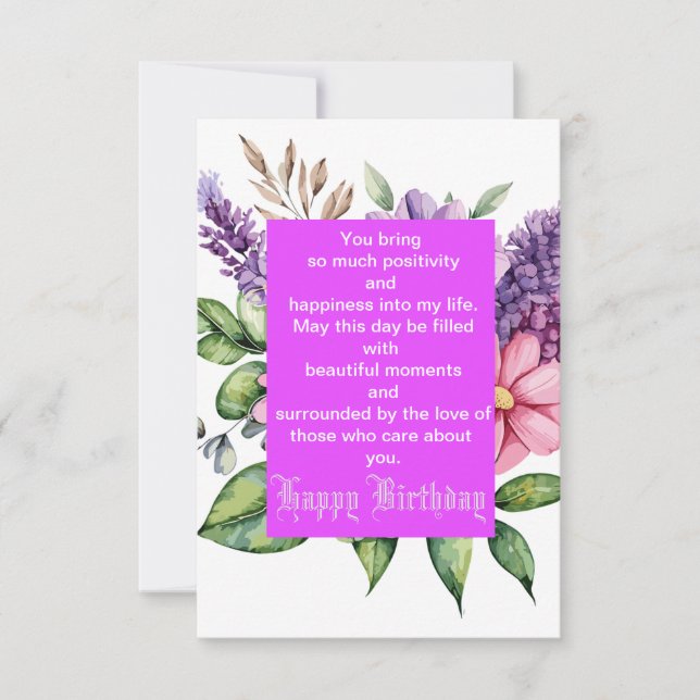 Tarjeta Celebrar el cumpleaños de un amigo (Anverso)