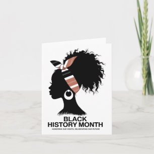 Tarjeta Celebrar el mes de la historia negra honrando nues