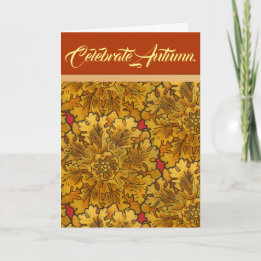 Tarjeta Celebrar el otoño