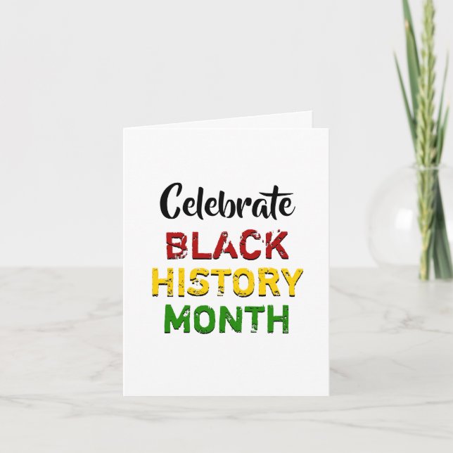 Tarjeta CELEBRAR HISTORIA NEGRA MES Personalizable BHM (Anverso)