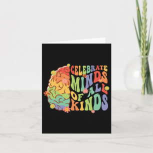 Tarjeta Celebrar La Conciencia Del Autismo En Mentes De To