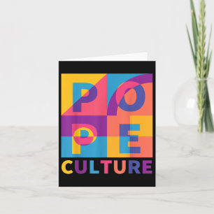 Tarjeta Celebrar La Cultura Del Arte Pop Del Papa De Los E