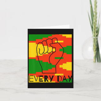 Tarjeta Celebrar la cultura negra afroamericana negra