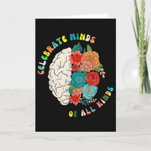 Tarjeta Celebrar Mentes De Todas Clases Colores Florales N