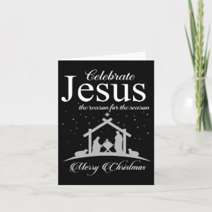 Tarjeta Celebrar que Jesús es la razón de la temporada de 