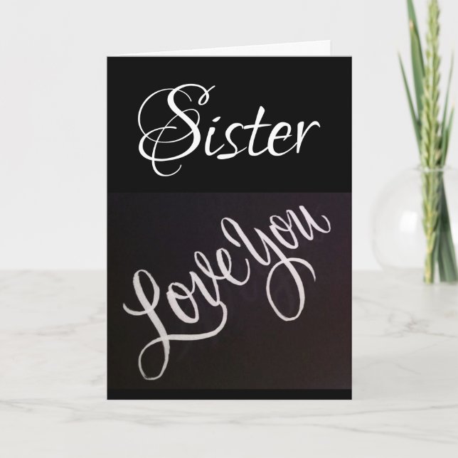 TARJETA CELEBRAR SU CUMPLEAÑOS ***SISTER*** (Anverso)