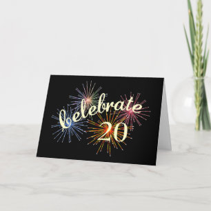 Tarjeta Celebrar un 20º aniversario