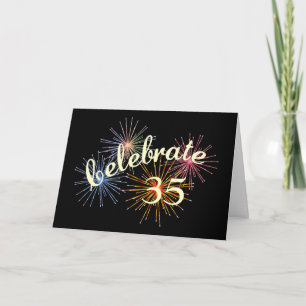 Tarjeta Celebrar un 35º aniversario