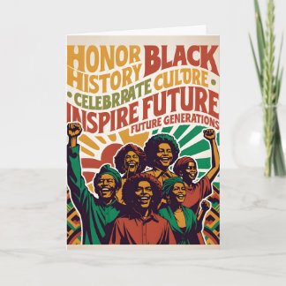 Tarjeta CELEBRATE BLACK HISTORY MONTH Customizable