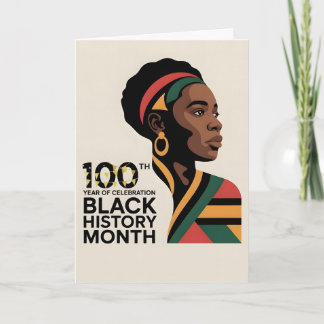 Tarjeta CELEBRATE BLACK HISTORY MONTH Customizable BHM 
