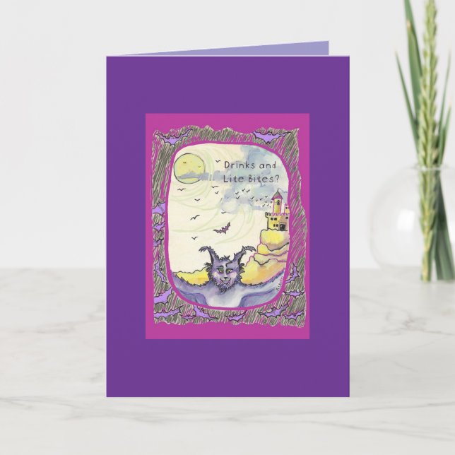 Tarjeta Celebrate the Full Moon with Us (Anverso)