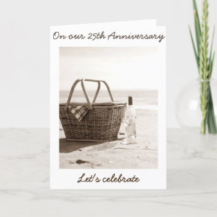 TARJETA CELEBREMOS "NOSOTROS" -  25º ANIVERSARIO DE BODAS
