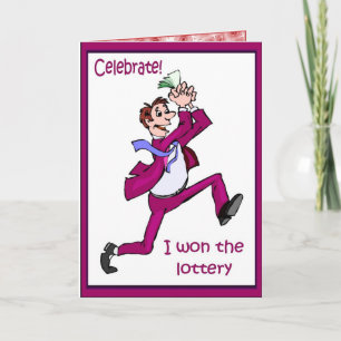 Tarjeta ¡Celebren! Gané la lotería