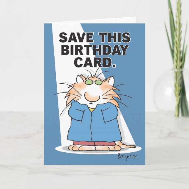 Tarjeta CELEBRITY CAT Cumpleaños (Anverso)