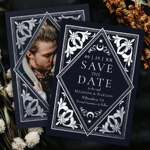 Tarjeta Celeste de Plata Tarot Gótico para Guardar