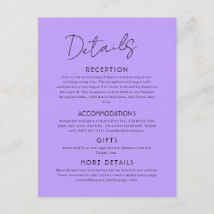 Tarjeta Celestial Grande de Invitación a la Boda