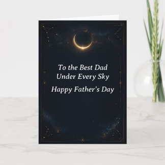 Tarjeta Celestial Moon Father’s Day Greeting Card for Dad