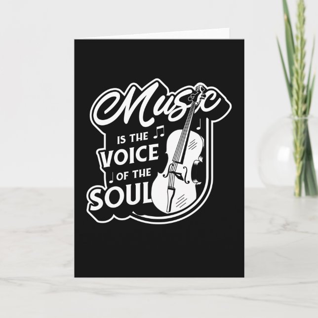 Tarjeta Cellin para regalo de instrumento de cuerdas de mú (Anverso)