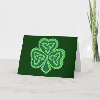 Tarjeta Celtic Knot Shamrock
