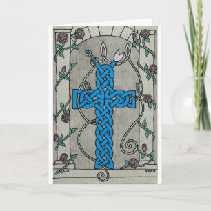 Tarjeta céltica 1 de la cruz de la serpiente